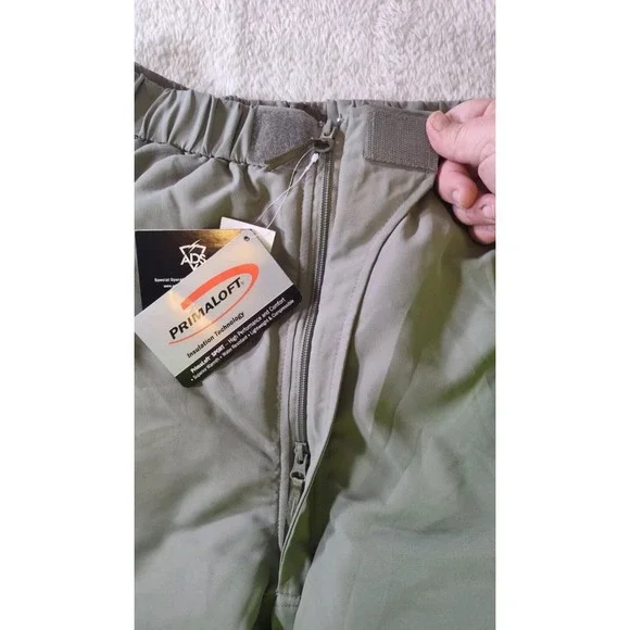 Army Issue ECWCS Primaloft Level 7 Parka Trousers Pants Gray Large Regular NWT - Picture 8 of 11
